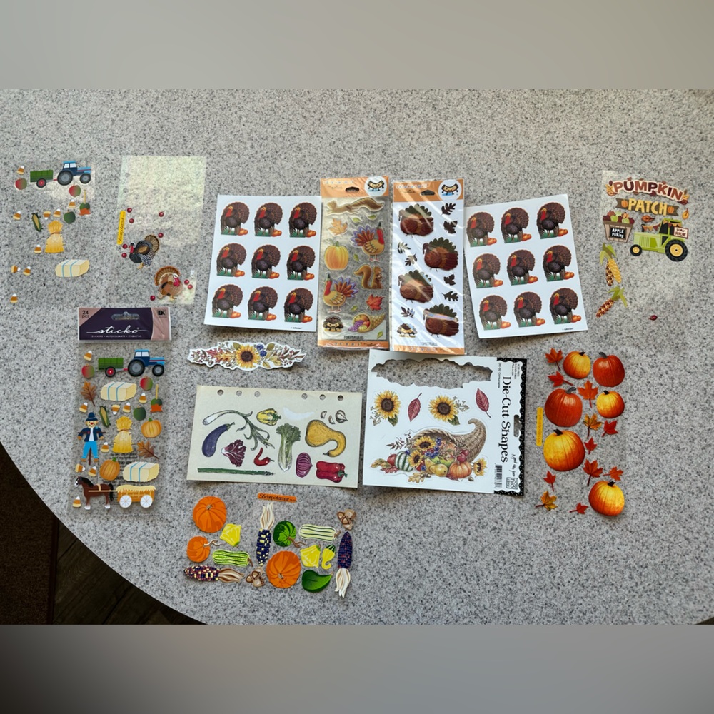 Autumn and Thanksgiving Sticker Set - Picture 2 of 12